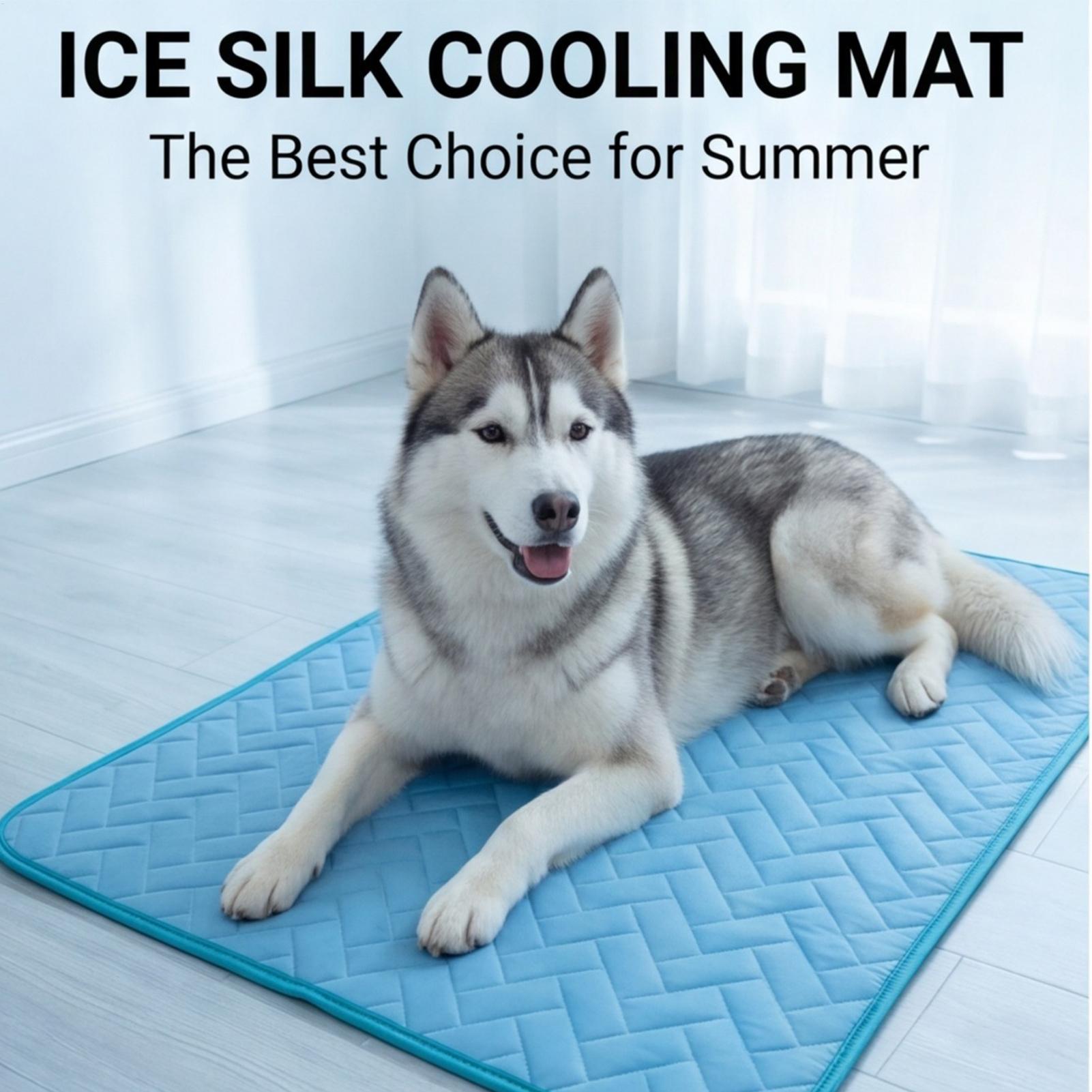 Dog Cooling Mat - Hunde-Kühlmatte Haustier-Kühlunterlage Wärmespeichermatte für Außen- und