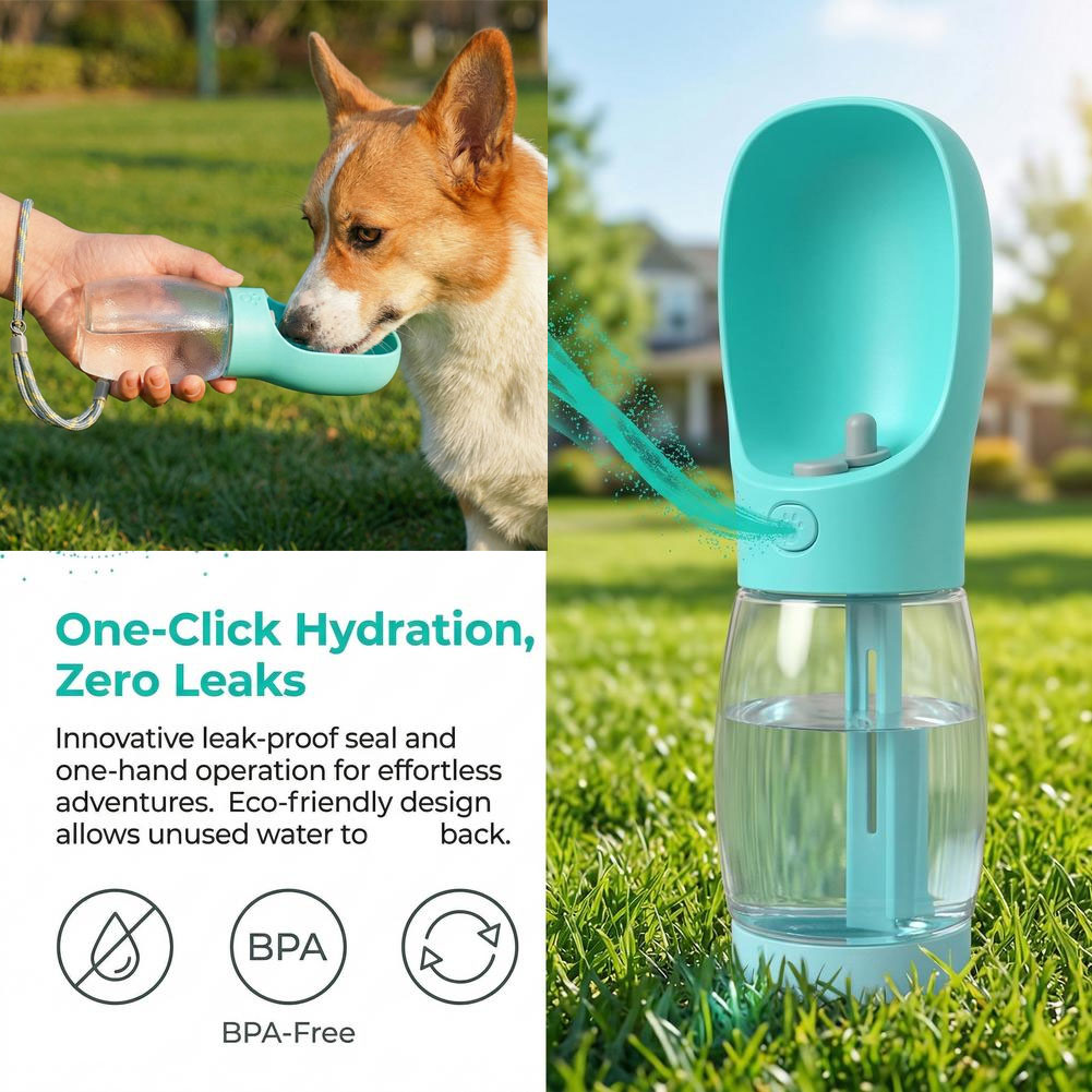 Pet Supplies Dog Food - Tragbare Hundetrinkflasche Reise-Trinknapf für kleine und