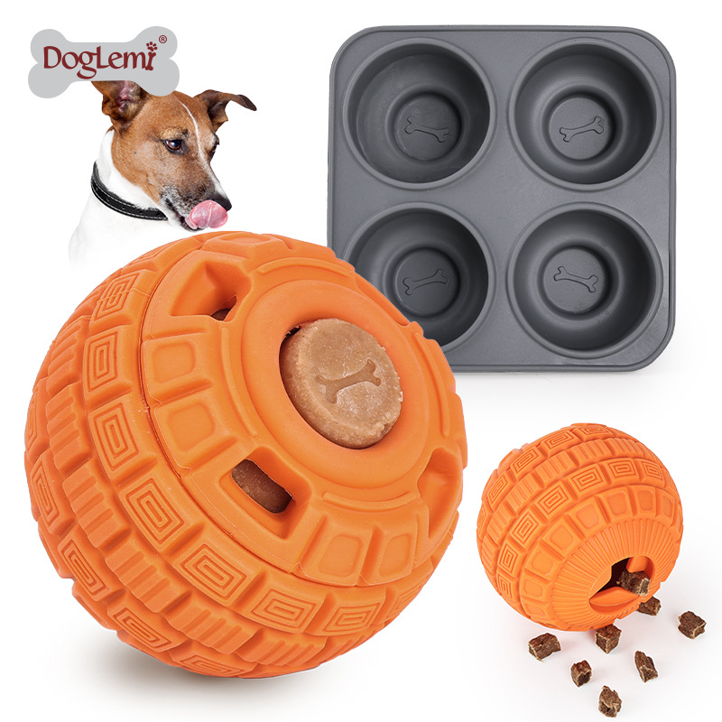 Pet Supplies Dog Food - Kau- und essensresistenter Trainingsball für Hunde,