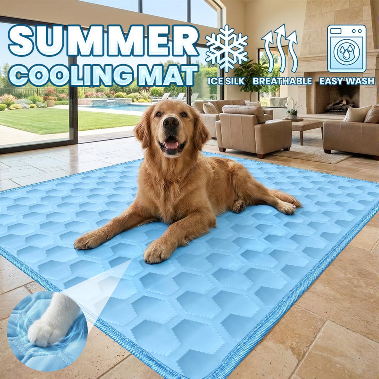 Dog Cooling Mat - Kühlmatte für Hunde, kaubeständiges Kissen, Kühlbettmatte