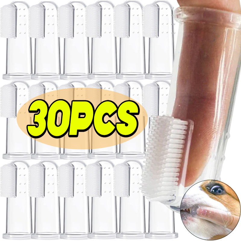 Pet Supplies Dog Food - Superweiche Haustier-Fingerzahnbürste Teddy-Hundebürste gegen Mundgeruch und