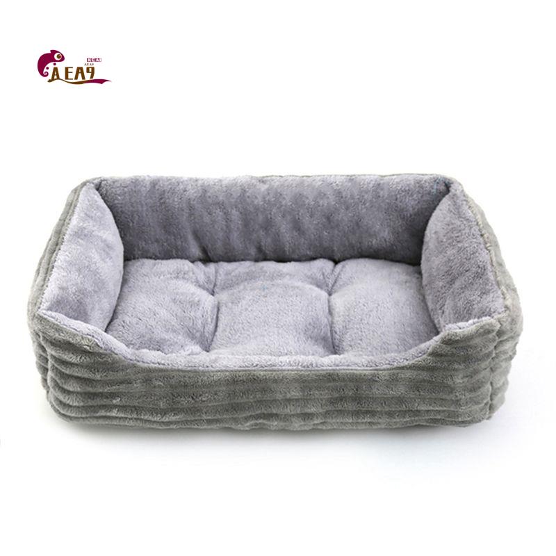 Pet X Supplies & Tack Howell Photos - AEA9-Graues Hundebett Quadratische Plüsch-Hundematte Haustierbett Hundehausmatte