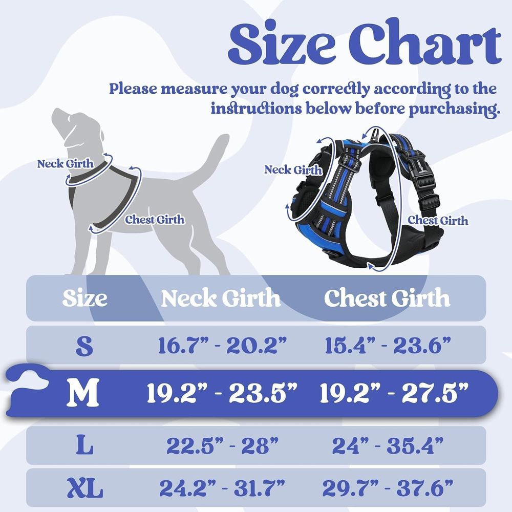 Mittelgroßes Hundegeschirr, Ei – No Pull Dog Harness Bewertung und Preis