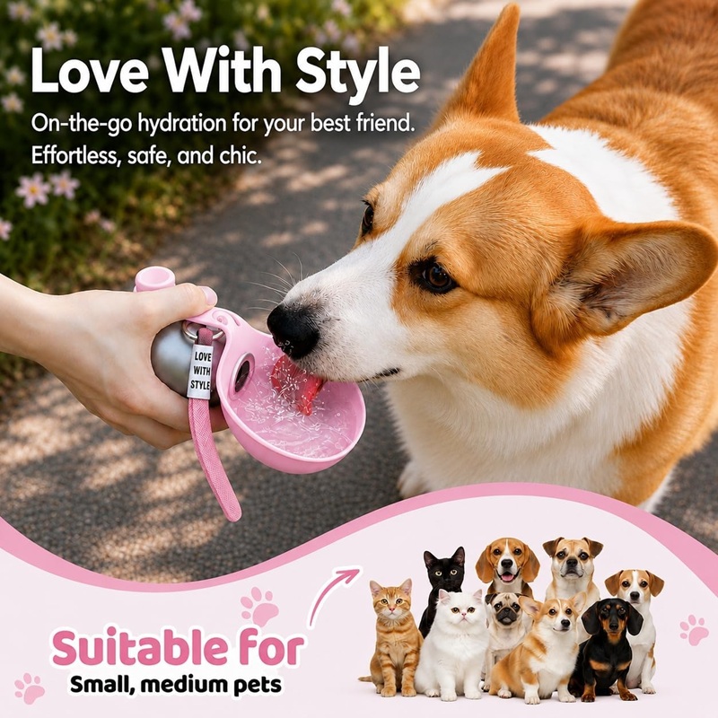 Hunde-Wasserflasche aus Edelst – Pet Supplies Dog Food Bewertung und Preis