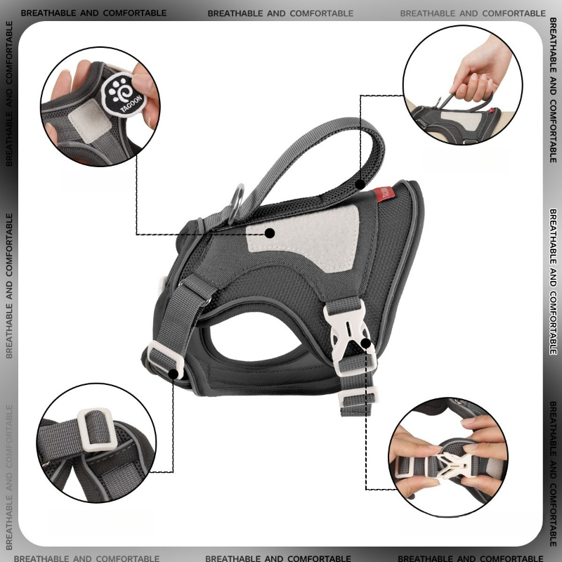 Taktisches Katzengeschirr mit  – No Pull Dog Harness Bewertung und Preis